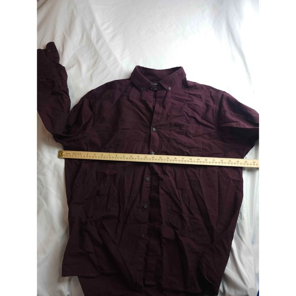 Marc Anthony Button Down Shirt Mens Size 2XL Purple Slim Fit Long Sleeves Casual - Picture 2 of 5